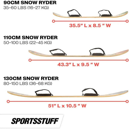 Wood Snowboards Snow Sleds Beginner Kids Winter Sports Accessories 90cm-130cm Models Perfect for Beginners