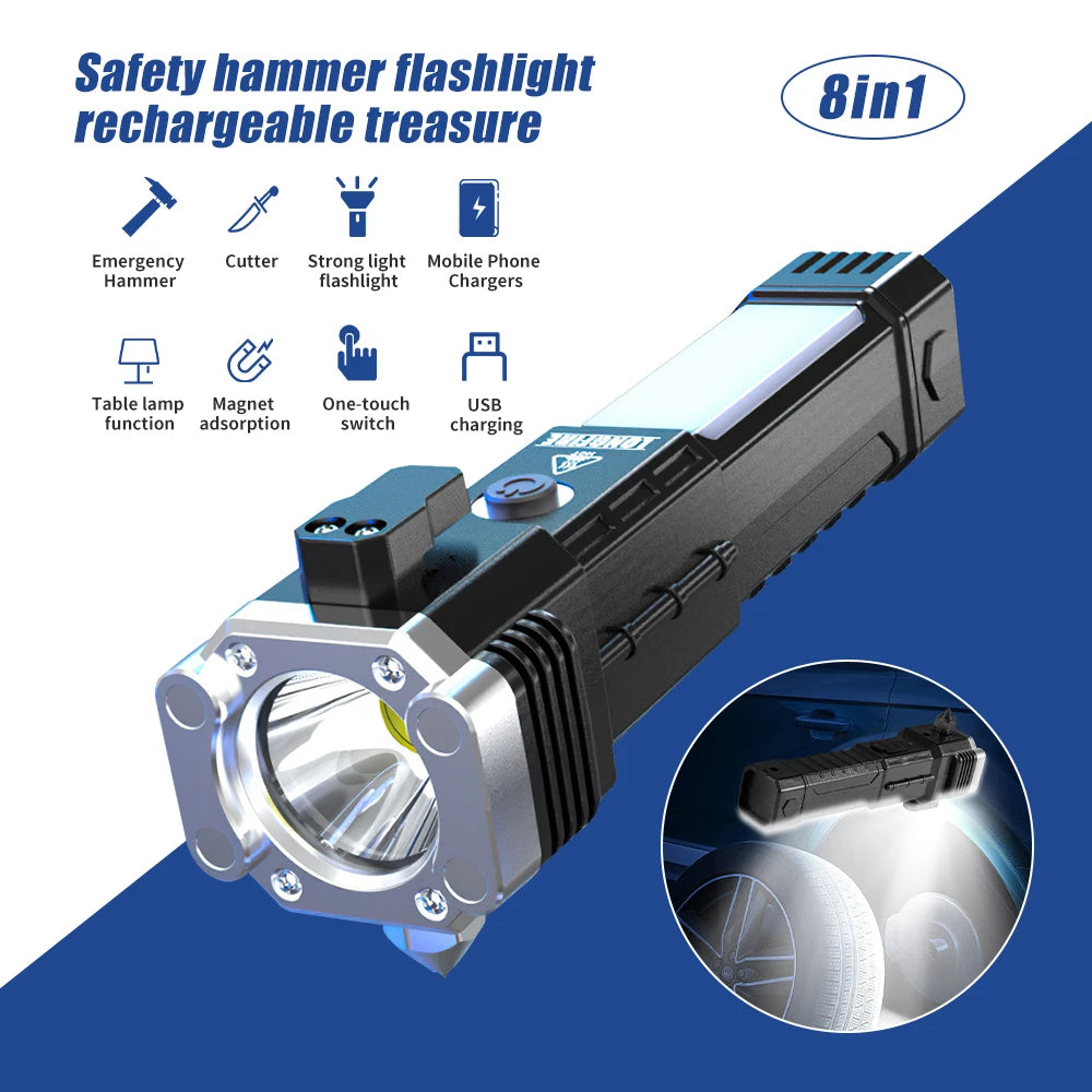 LED Flashlight Safety/ USB Rechargeable /Waterproof Lamp