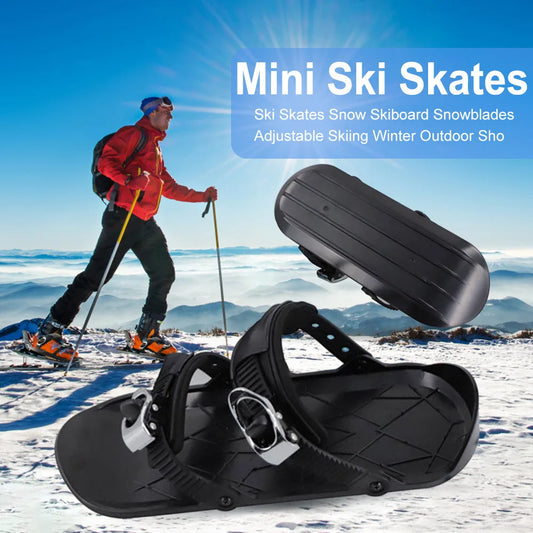 Mini Short Ski Skates Ski Shoes Adjustable / Portable