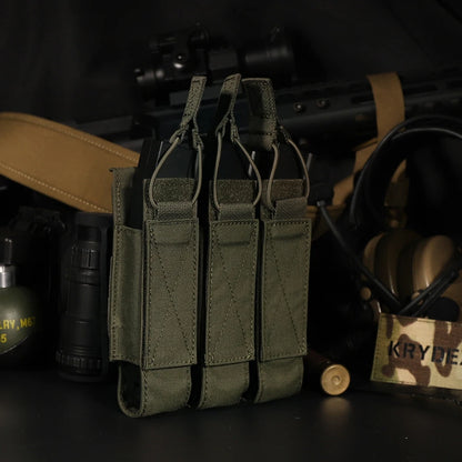 MP5 MP7 Triple Magazine Pouch Tactical Modular For Airsoft Hunting Gear