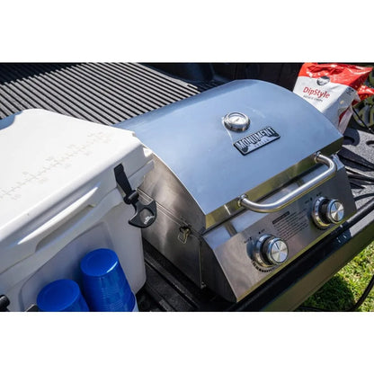 Portable Tabletop Propane Gas Grill Stainless Steel